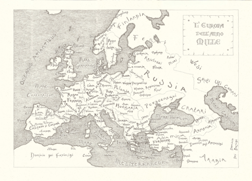 europa anno 1000 carta storica giovanni pazzano