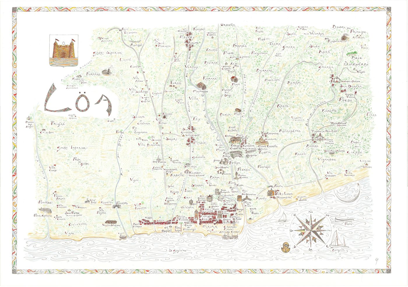 mappa Loano carta dei toponimi giovanni pazzano